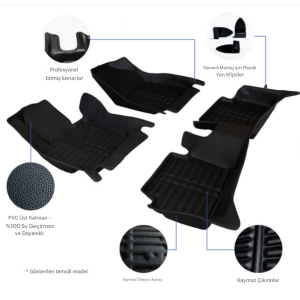 Musso Grand – 5D – Premium Pvc Deri Havuzlu Paspas