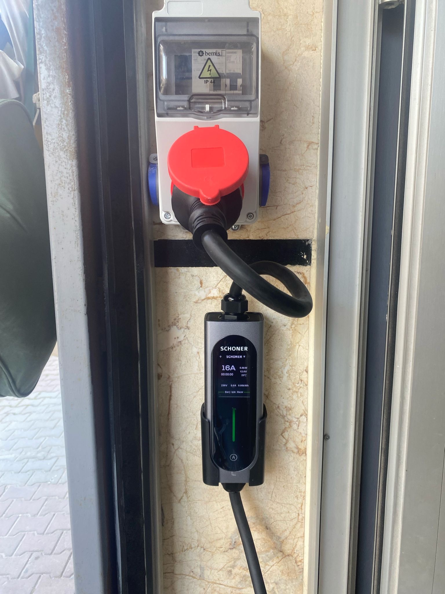 SCHONER SMART 22kW, 5 Metre, Taşınabilir Araç Şarj İstasyonu