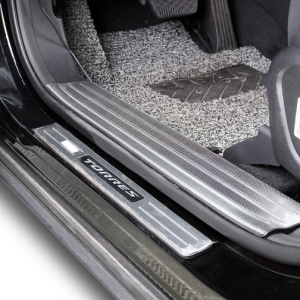 Torres Kapı Eşiği Koruma Kaplaması (Siyah ve Gümüş)