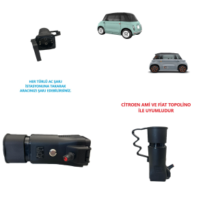 Citroen Ami Ve Fiat Topolino Uyumlu, Ac Şarj Adaptörü – C2L